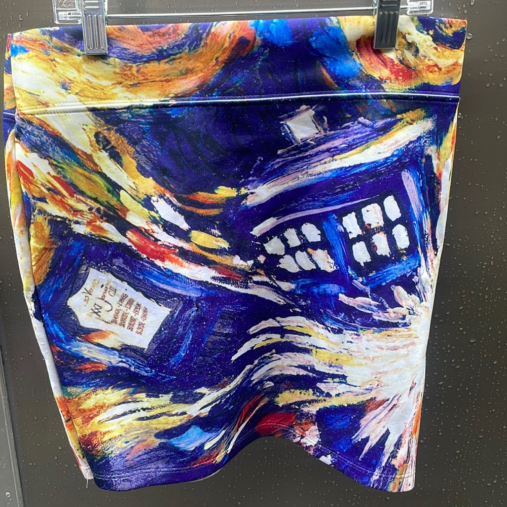 Doctor Who miniskirt by her universe. Exploding tardis.  Sexy.  Comicon. Cosplay